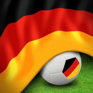 Football and German flag