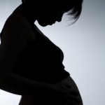 silhouette of pregnant women