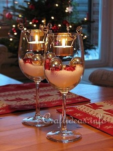 Wineglass Tea Lights